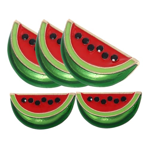 KONTONTY Wassermelonennadeln 5 Stück Wassermelonenscheiben-anstecknadeln Broschen Aus Legierung Wassermelonenbrosche Strickjacken-clips KONTONTY Wassermelonennadeln 5 Stück Wassermelonenscheiben-anstecknadeln Broschen Aus Legierung Wassermelonenbrosche Strickjacken-clips von KONTONTY