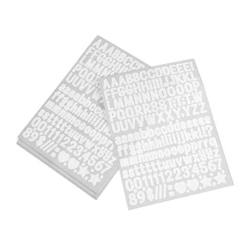 KONTONTY 50 Blatt Buchstabenaufkleber Ohne Nähen Kleine Stoffaufkleber Zum Aufkleben Auf Stoffbuchstaben Aufkleber Für Stoff Kleine Aufkleberbuchstaben Kinderkleidungsetiketten von KONTONTY
