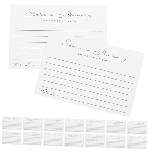 KONTONTY 50 Blatt Glückwunschkarten für Hochzeiten Geburtstage und Feste Beschreibbare Karten für Persönliche Botschaften und für Besondere Anlässe von KONTONTY