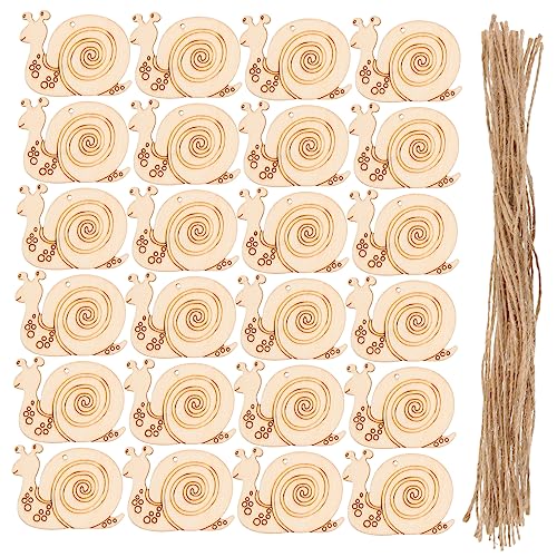 KONTONTY Natürliches Holz Schnecke Malerei Handwerk Jungen Und Mädchen Spielzeug Unvollendet Holz Chip Set KONTONTY Natürliches Holz Schnecke Malerei Handwerk Jungen Und Mädchen Spielzeug Unvollendet Holz Chip Set von KONTONTY