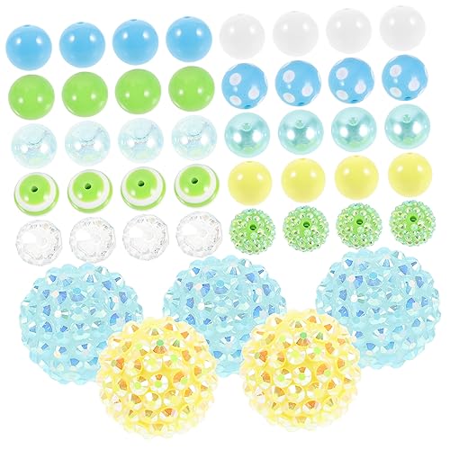 KONTONTY 50 Stück Acrylperlen für Stift Bastelbedarf Bunte Schmuckperlen für Diy Armbänder und Mehr Langlebig und Vielseitig Einsetzbar KONTONTY 50 Stück Acrylperlen für Stift Bastelbedarf Bunte Schmuckperlen für Diy Armbänder und Mehr Langlebig und Vielseitig Einsetzbar von KONTONTY