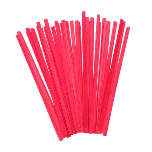 KONTONTY 50 Stück Bambuswebsbeutel Webensstreifen Weben Fanknochen Flaches Gurtband Fanmaterial Bambusstreifen Zum Weben Bambus-webmaterial Bambushandwerk Und Accessoires Gewebte Stöcke Rot KONTONTY 50 Stück Bambuswebsbeutel Webensstreifen Weben Fanknochen Flaches Gurtband Fanmaterial Bambusstreifen Zum Weben Bambus-webmaterial Bambushandwerk Und Accessoires Gewebte Stöcke Rot von KONTONTY