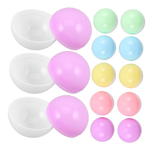 KONTONTY 50 Stück Bunte Macaron Farbige Nachfüllbare Runde Kunststoffbehälter für Diy Bastelarbeiten Partygeschenke und Automaten Je Grün Blau Gelb KONTONTY 50 Stück Bunte Macaron Farbige Nachfüllbare Runde Kunststoffbehälter für Diy Bastelarbeiten Partygeschenke und Automaten Je Grün Blau Gelb von KONTONTY