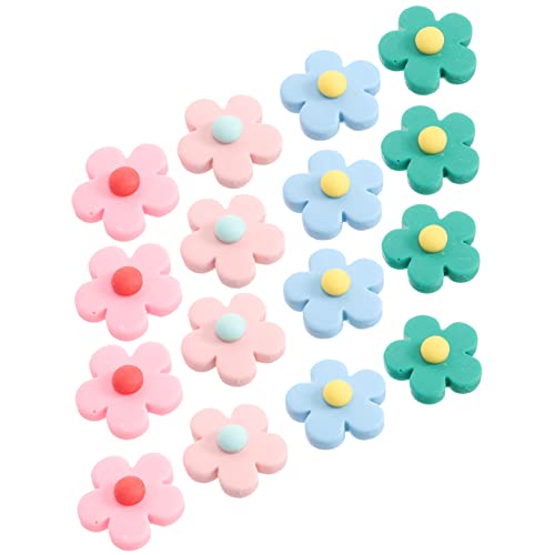 KONTONTY 50 Stück Haarnadel-Patch stirnband kopfband Spiegeldekoration mini accessoires Reize für Erwachsene Blumen Clip Anhänger für die Schmuckherstellung Bastelzubehör selber machen Harz von KONTONTY
