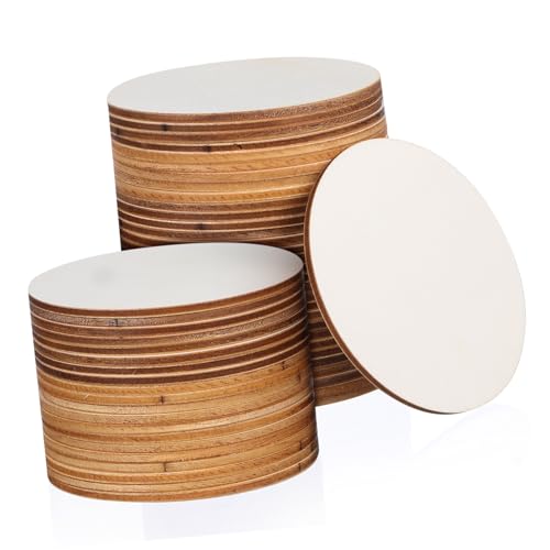 KONTONTY 50 Stück Holzscheiben Zum Basteln Party Runden Liste Kreise Natürlich Unvollendet Runde Scheiben Zum Basteln Dekoration Kreisförmig Handwerk Klein Leer Pappel Beige KONTONTY 50 Stück Holzscheiben Zum Basteln Party Runden Liste Kreise Natürlich Unvollendet Runde Scheiben Zum Basteln Dekoration Kreisförmig Handwerk Klein Leer Pappel Beige von KONTONTY