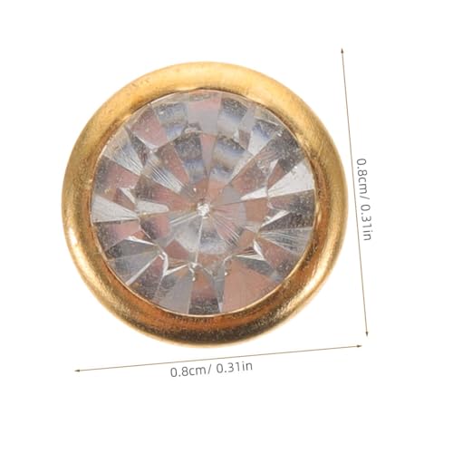 KONTONTY 50 Stück Kristall Strass Nieten Nieten für Kleidung und DIY Taschen Glänzende Dekorative Rivets mit Spitzen Design Vielseitig Einsetzbar für Modeaccessoires und Bekleidung KONTONTY 50 Stück Kristall Strass Nieten Nieten für Kleidung und DIY Taschen Glänzende Dekorative Rivets mit Spitzen Design Vielseitig Einsetzbar für Modeaccessoires und Bekleidung von KONTONTY