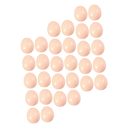 KONTONTY 50 Stück Lifelike Plastik Eier Handbemalte DIY Ostereier für Kreative Bastel und Graffiti für Ostern für Dekoration und Spiele von KONTONTY