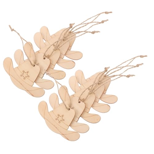 KONTONTY 50 Stück Teiliges Holz Cowboy Hut Anhänger zum Bemalen Natürliche Holzrohlinge für DIY Western Party Dekoration Weihnachtsbaum Schmuck und Kreative Bastelprojekte KONTONTY 50 Stück Teiliges Holz Cowboy Hut Anhänger zum Bemalen Natürliche Holzrohlinge für DIY Western Party Dekoration Weihnachtsbaum Schmuck und Kreative Bastelprojekte von KONTONTY
