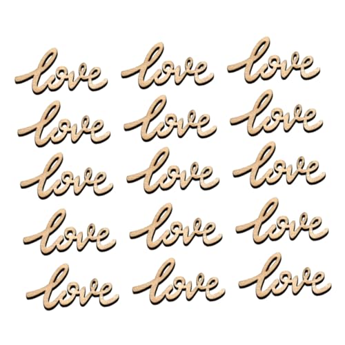 KONTONTY 50 Stück Teiliges Holzverzierungen Love Letters mit Hohlmuster Langlebige Holzstücke zum Basteln Glatte Oberfläche DIY Holzornamente für Hochzeiten Partys Kindergeburtstage und KONTONTY 50 Stück Teiliges Holzverzierungen Love Letters mit Hohlmuster Langlebige Holzstücke zum Basteln Glatte Oberfläche DIY Holzornamente für Hochzeiten Partys Kindergeburtstage und von KONTONTY