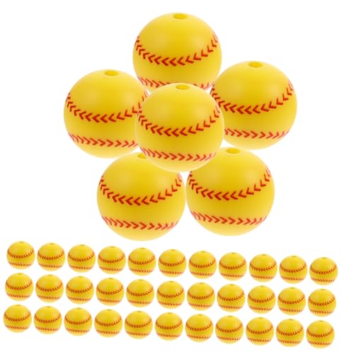 KONTONTY 50 Stück Teiliges Silikon Sportkugel Perlen für Schmuckherstellung DIY Spacer Perlen mit Glatter Oberfläche Langlebig und Sicher für Armbänder Halsketten Bastelprojekte und KONTONTY 50 Stück Teiliges Silikon Sportkugel Perlen für Schmuckherstellung DIY Spacer Perlen mit Glatter Oberfläche Langlebig und Sicher für Armbänder Halsketten Bastelprojekte und von KONTONTY