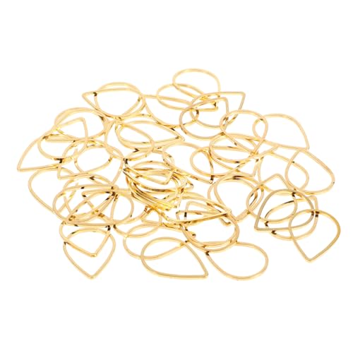 KONTONTY 50 Stück Hohlkreis-charms Schmuckanhänger Für Bastelprojekte Kupferanhänger Für Diy-schmuckherstellung Hänge-charms Für Schmuck Schmuckzubehör von KONTONTY