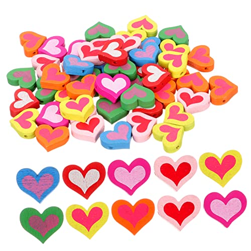 KONTONTY 50 Stück liebe Hackschnitzel Bausatz Perlen Herstellung Herz bookshelf decor bücherregal dekoration armbandage bastelzeug Schmuck Abstandsperle DIY -Schmuckzubehör Holz Colorful KONTONTY 50 Stück liebe Hackschnitzel Bausatz Perlen Herstellung Herz bookshelf decor bücherregal dekoration armbandage bastelzeug Schmuck Abstandsperle DIY -Schmuckzubehör Holz Colorful von KONTONTY