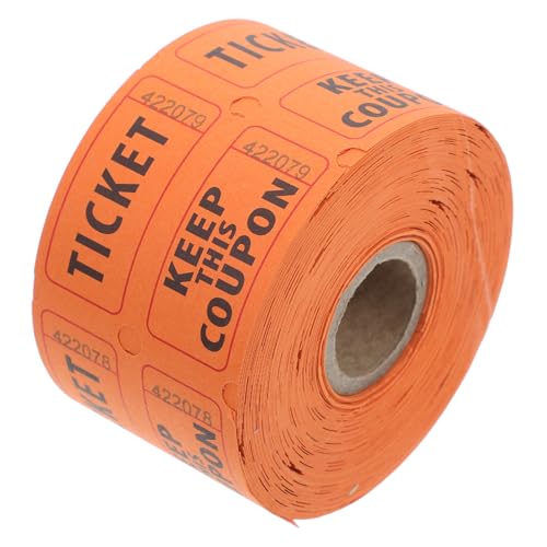KONTONTY 500 Stück Doppelte Raffle Tickets mit Fortlaufender Nummerierung Perforierte Abrisslos Tickets für Veranstaltungen Partys Tombola Fundraiser Orange Handlich und Nummeriert für KONTONTY 500 Stück Doppelte Raffle Tickets mit Fortlaufender Nummerierung Perforierte Abrisslos Tickets für Veranstaltungen Partys Tombola Fundraiser Orange Handlich und Nummeriert für von KONTONTY