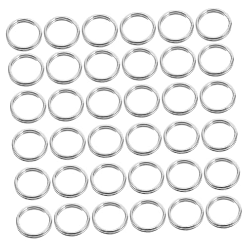 KONTONTY 500 Stück Edelstahl Schlüsselanhänger Ringe Kleiner Schlüsselring Schlüsselanhänger Ringe Schlüsselringe Für Schlüsselbund Verbindungsstück von KONTONTY
