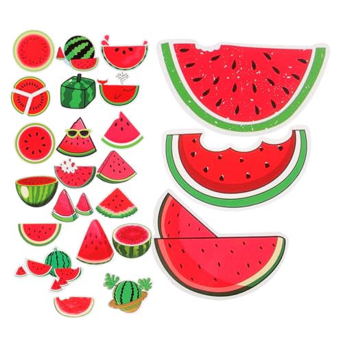 KONTONTY 50 Stück Wassermelonen-cartoon-aufkleber Party-dekorationsaufkleber Für Jungen Und Mädchen Einfach Abziehen Und Aufkleben von KONTONTY