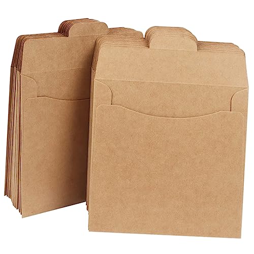 KONTONTY 50Stücke Kraftpapier CD Taschen Braune Papiertüten für Dokumente und Karten Wiederverwendbar Sicher Gesund für Kreative Geschenkverpackungen KONTONTY 50Stücke Kraftpapier CD Taschen Braune Papiertüten für Dokumente und Karten Wiederverwendbar Sicher Gesund für Kreative Geschenkverpackungen von KONTONTY