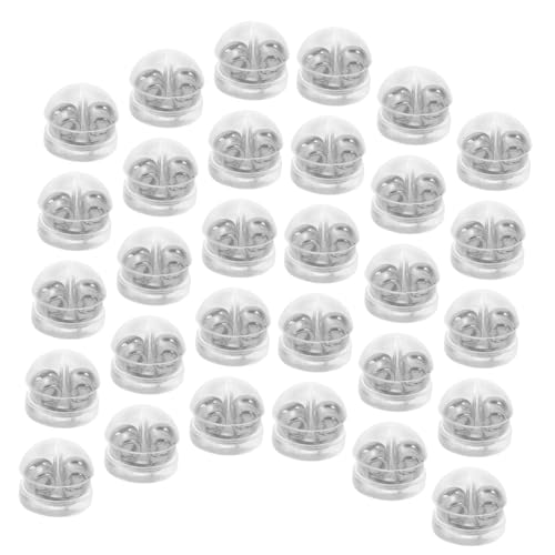 KONTONTY 50Stücke Ohrring Verschlüsse Hypoallergen für Ohrstecker Praktische Stopper für DIY Schmuckzubehör Langlebig und Leicht Basteln von KONTONTY