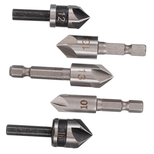 KONTONTY 5Er Set Klopfen -Bohrer -Bit -Set Werkzeug Senkfase Senkerbohrer beschichtet Holzbearbeitung Senkbit Senkbohrer Senker für Holz Senker für Metall Aluminiumlegierung KONTONTY 5Er Set Klopfen -Bohrer -Bit -Set Werkzeug Senkfase Senkerbohrer beschichtet Holzbearbeitung Senkbit Senkbohrer Senker für Holz Senker für Metall Aluminiumlegierung von KONTONTY