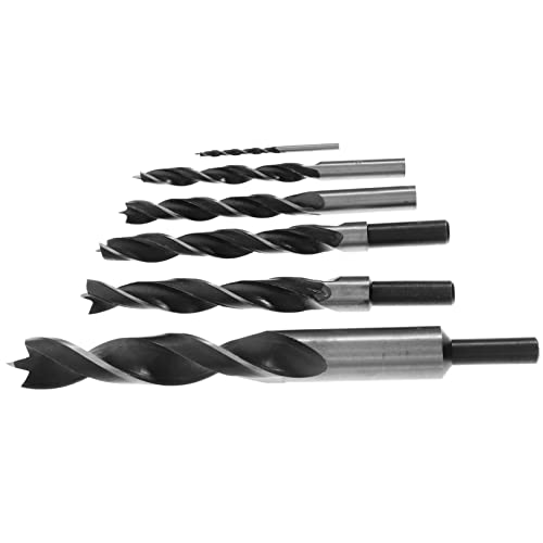 KONTONTY 6 Stück Bohrer Für Die Holzbearbeitung Senkbohrer Schlüssel Bohrer Werkzeug Bohrständer Handwerkerbohrer Betonbohrer 3/8 Bohrer Metallbohrer-set Linker Bohrer Stahl von KONTONTY