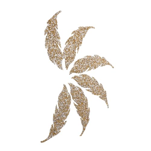 KONTONTY 6 Stück Glitzernde Bügelapplikationen Hotfix Strass Aufnäher DIY Kleidung Reparatur Patch für Stoff Leder Kunststoff Dekoration Schuhe Accessoires von KONTONTY