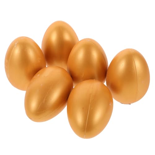 KONTONTY 6 Stück Leere Goldene Eier Zerbrochen Mit Werkzeug Hochzeitslotterie Und Partydekoration von KONTONTY