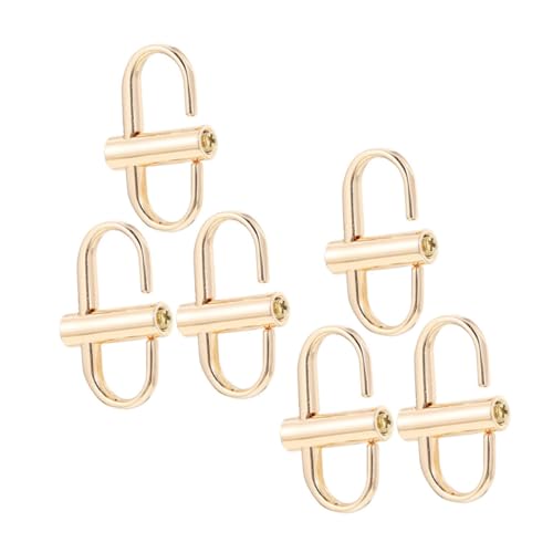 KONTONTY 6 Stück Metall Kettenriemen Schnallen Verstellbar Kettenlänge Kürzer Taschen Zubehör DIY Kleine Metallschnallen Für Handtaschen Schulterriemen KONTONTY 6 Stück Metall Kettenriemen Schnallen Verstellbar Kettenlänge Kürzer Taschen Zubehör DIY Kleine Metallschnallen Für Handtaschen Schulterriemen von KONTONTY
