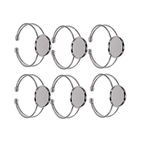 KONTONTY 6 Stück Runde Kupfer Y Förmige Armbandrohlinge für DIY Schmuckherstellung Verstellbare Armbandbasis Langlebig und Rostfrei für Anhänger KONTONTY 6 Stück Runde Kupfer Y Förmige Armbandrohlinge für DIY Schmuckherstellung Verstellbare Armbandbasis Langlebig und Rostfrei für Anhänger von KONTONTY