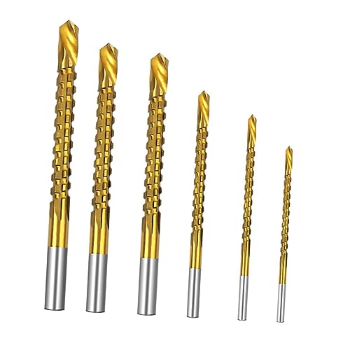 KONTONTY 6 Stück Teiliges Sägezahnbohrer Hochgeschwindigkeitsstahl Spiralbohrer für Verbesserte Schnittgeschwindigkeit Rutschfestes Design Vielseitig Einsetzbar Langlebig und Effizient KONTONTY 6 Stück Teiliges Sägezahnbohrer Hochgeschwindigkeitsstahl Spiralbohrer für Verbesserte Schnittgeschwindigkeit Rutschfestes Design Vielseitig Einsetzbar Langlebig und Effizient von KONTONTY
