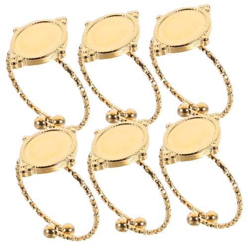 KONTONTY 6 Stück Teiliges Verstellbare Ringrohlinge Diy Schmuckherstellung Leere Ringplatten Basis für Designs Langlebig und Elegant KONTONTY 6 Stück Teiliges Verstellbare Ringrohlinge Diy Schmuckherstellung Leere Ringplatten Basis für Designs Langlebig und Elegant von KONTONTY