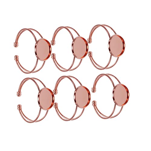 KONTONTY 6 Stück Y Förmige Kupfer Armbandplatten in Roségold Verstellbare DIY Schmuckarmband Basis für Anhänger Langlebig und Rostfrei für Kreative Schmuckherstellung KONTONTY 6 Stück Y Förmige Kupfer Armbandplatten in Roségold Verstellbare DIY Schmuckarmband Basis für Anhänger Langlebig und Rostfrei für Kreative Schmuckherstellung von KONTONTY