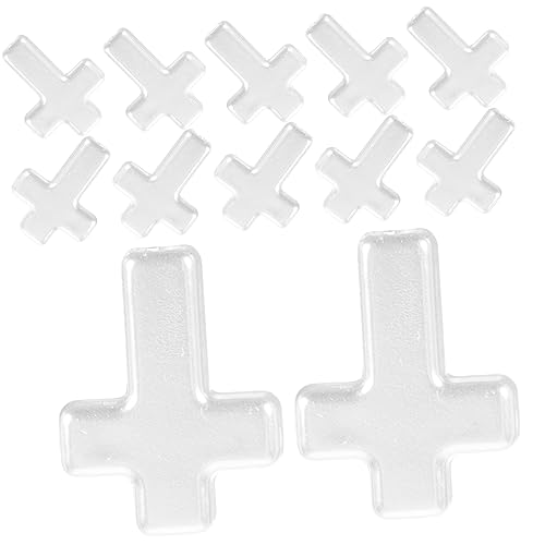 KONTONTY 60 Stück Kreuzförmige Loose Beads Spacer Beads für DIY Schmuckherstellung Kreative Bastelperlen für Armbänder Ohrringe und Wohnkultur von KONTONTY