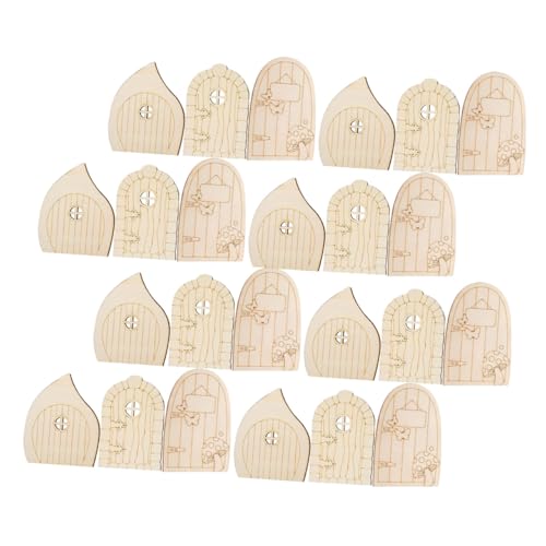 KONTONTY 60 Stück Teiliges Holz-gartentüren Mini-elfen-türen DIY Bastelset Unlackiert Naturholz Kreative Miniatur Fenster für Wand Dekoration Zuhause Party Beige KONTONTY 60 Stück Teiliges Holz-gartentüren Mini-elfen-türen DIY Bastelset Unlackiert Naturholz Kreative Miniatur Fenster für Wand Dekoration Zuhause Party Beige von KONTONTY