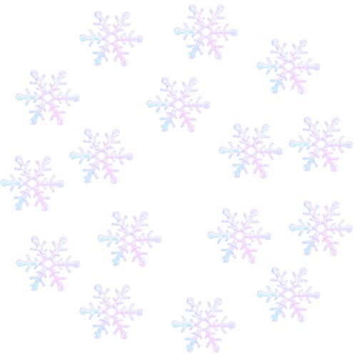 KONTONTY 600 Pcs Weihnachten Schneeflocke Konfetti Dekorationen Festliche Bachelorette Party Liefert Weiß Roman Partei Verzierungen von KONTONTY