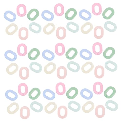 KONTONTY 600 Stück Acryl Oval Verbindungsringe Leicht Offene DIY Taschenketten Verbinder Bunte Candy Colors Für Schultertaschen Handtaschen Zubehör KONTONTY 600 Stück Acryl Oval Verbindungsringe Leicht Offene DIY Taschenketten Verbinder Bunte Candy Colors Für Schultertaschen Handtaschen Zubehör von KONTONTY