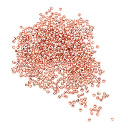 KONTONTY 600 Stück Kleine Runde Spacer Perlen aus Messing Goldfarben für Schmuckherstellung Leichte Langlebige Metallperlen zum Auffädeln von Armbändern und DIY Bastelprojekten von KONTONTY