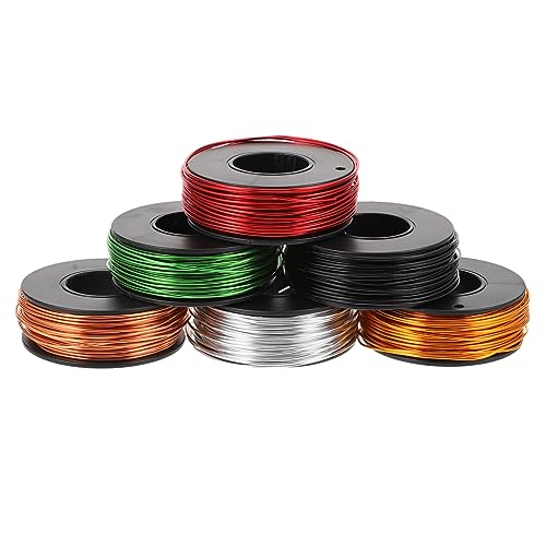 KONTONTY 6 Rollen Aluminium Schmuckherstellungsmaterial Diy Bastel Aluminiumschnüre Für Perlen Und Schmuckherstellung von KONTONTY