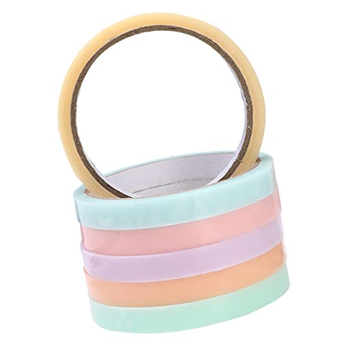 KONTONTY 6Rollen Klebeball Multifunktionales Klebeband Zufälligen Farben Hochwertiges und Sicheres Dekompressionsband für Basteln und Scrapbooking Langlebig von KONTONTY
