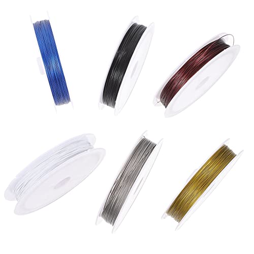 KONTONTY 6er Satz Kupferdraht Zum Basteln Schmuckdraht Für Armband Perlensticken Halsketten Ohrringe Flexibel Formbar Für Schmuckherstellung Dekoration Handwerk von KONTONTY