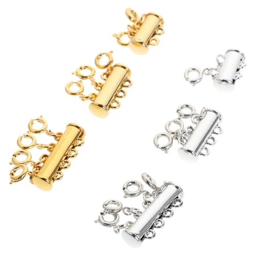 KONTONTY 6Stücke Magnetverschlüsse Karabinerhaken Kreative Multifunktionale Magnetschnallen für DIY Schmuckzubehör Silber und Starke Haltekraft für Armbänder und KONTONTY 6Stücke Magnetverschlüsse Karabinerhaken Kreative Multifunktionale Magnetschnallen für DIY Schmuckzubehör Silber und Starke Haltekraft für Armbänder und von KONTONTY