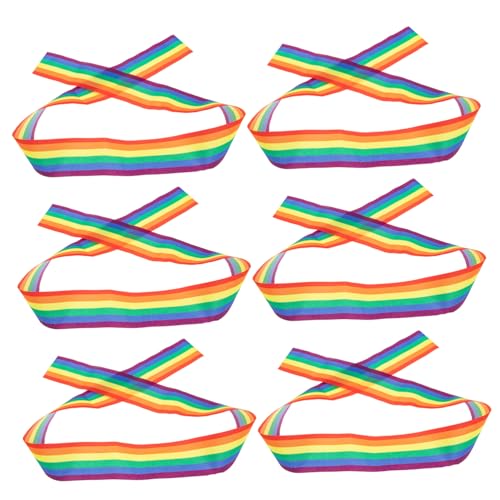 KONTONTY 6Stücke Teiliges Lgbtq Regenbogenbänder Vielseitige und Bastelmaterialien für Partys Hochzeiten und DIY Projekte KONTONTY 6Stücke Teiliges Lgbtq Regenbogenbänder Vielseitige und Bastelmaterialien für Partys Hochzeiten und DIY Projekte von KONTONTY