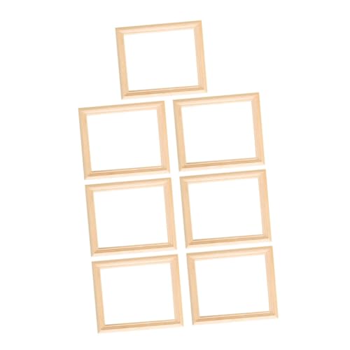 KONTONTY 7 Stück Handgefertigtes Hohlfotorahmen bilderrahmen Hausspielzeug Puppenhaus -Szenenmodell Miniatur-Fotorahmen Puppenhausrahmen puppenhaus möbel Holz Beige KONTONTY 7 Stück Handgefertigtes Hohlfotorahmen bilderrahmen Hausspielzeug Puppenhaus -Szenenmodell Miniatur-Fotorahmen Puppenhausrahmen puppenhaus möbel Holz Beige von KONTONTY