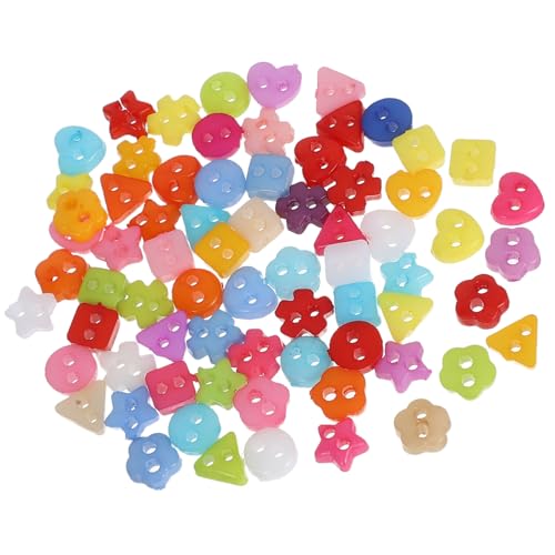 KONTONTY 70Stücke Blumenförmige Knöpfe für Puppen Kleidung und DIY Nähzubehör für Kreative Bastelprojekte und Heimdekoration KONTONTY 70Stücke Blumenförmige Knöpfe für Puppen Kleidung und DIY Nähzubehör für Kreative Bastelprojekte und Heimdekoration von KONTONTY