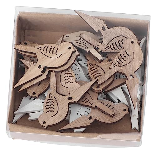KONTONTY 72 Stück handwerkliches frühling wohnkultur holzig Kaninchen unvollendet Hase bastelset für ostern osterbasteln sets Holzscheiben mit Ostermotiv ostern handwerk hölzern von KONTONTY