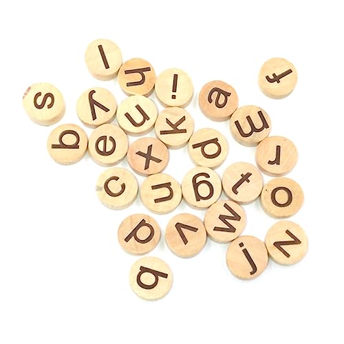 KONTONTY 78 Stück Teiliges Kleine Holzbuchstaben Dicke Runde Buchstaben Scheiben aus Umweltfreundlichem Holz für Basteln Bildung und DIY Kunsthandwerk KONTONTY 78 Stück Teiliges Kleine Holzbuchstaben Dicke Runde Buchstaben Scheiben aus Umweltfreundlichem Holz für Basteln Bildung und DIY Kunsthandwerk von KONTONTY
