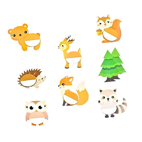 KONTONTY 8 Stück 3D Tier Waben Ball Babymattenboden Dschungel Bienenwabe Dinosaurier O Ball Babyspielzeug Oh Bausätze Torte Dekorationen Schwimmbad Wild Figuren Schokoladenwabe Papier von KONTONTY