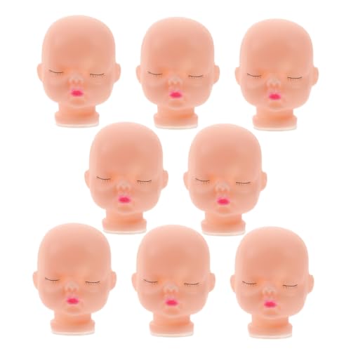 KONTONTY 8 Stück Puppenkopfschlüsselkette Puppenköpfe -Gesichtszubehör Vinyl KONTONTY 8 Stück Puppenkopfschlüsselkette Puppenköpfe -Gesichtszubehör Vinyl von KONTONTY