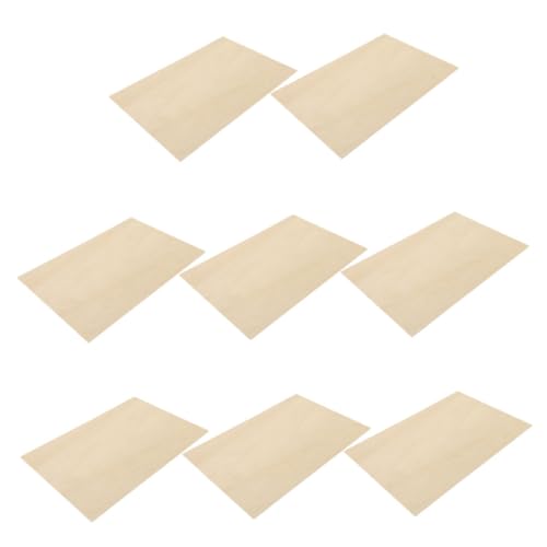 KONTONTY 8 Stück Rechteckige Holzspäne unfertige Holzscheiben holz malerei scheiben Malbrett aus Holz leeres Holzbrett Linde Beige KONTONTY 8 Stück Rechteckige Holzspäne unfertige Holzscheiben holz malerei scheiben Malbrett aus Holz leeres Holzbrett Linde Beige von KONTONTY