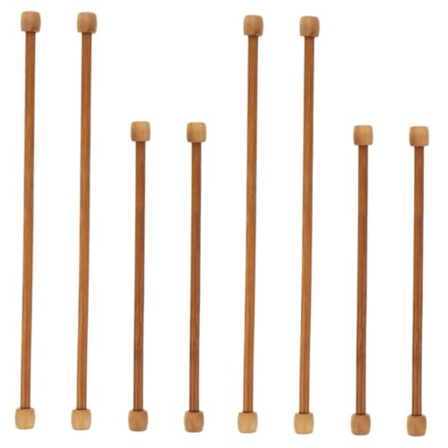 KONTONTY 8 Stück Teiliges Holz Bambus Wandhalter für Wandteppiche DIY Wandbehang Stangen Vielseitig Einsetzbar Elegant Gewebt für Wohnzimmer Schlafzimmer Büro Dekoration von KONTONTY