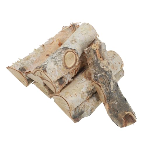 KONTONTY 8 Stück Teiliges Kleine Holzblöcke Natürliche Holzstücke für Weihnachtsdeko DIY Fisch Aquarium Basteln Foto Requisiten Party Zubehör Garten Dekoration von KONTONTY