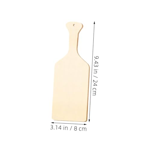 KONTONTY 8 Stück Teiliges Mini Holzscheiben Naturbelassen zum Basteln Handbemalte Kleine Holzplatten mit Glatten Kanten für DIY kunstprojekte und Kreative Dekorationen Leicht und Tragbar von KONTONTY
